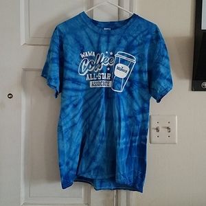 Wawa Promotional Blue Tie-Dye T-Shirt